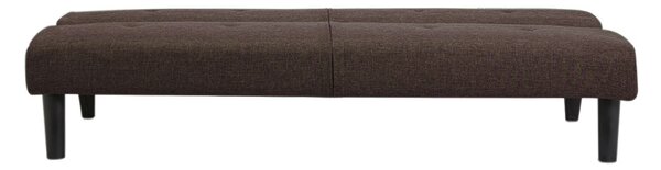 Divano Letto Prontoletto Click Clack Rivestimento in Tessuto Marrone Oliver