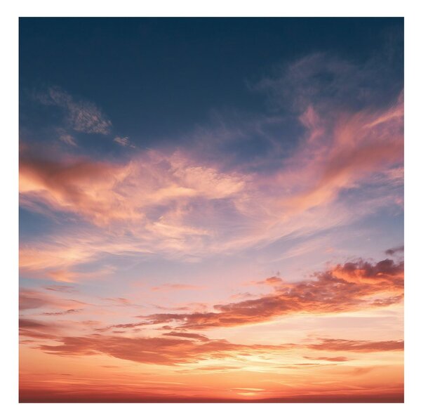 Quadro su tela – Tramonto con nuvole