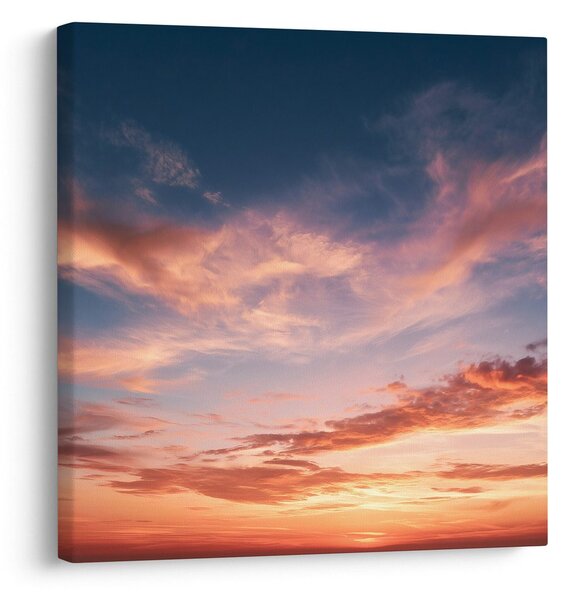 Quadro su tela – Tramonto con nuvole