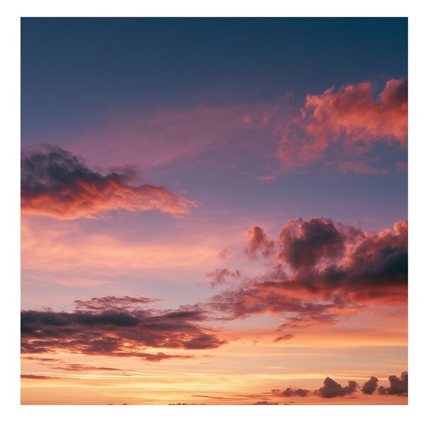 Quadro su tela – Nuvole drammatiche al tramonto