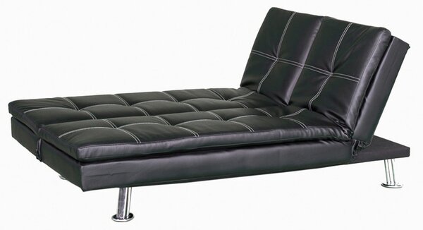 Divano Letto Prontoletto Bologna Rivestimento in Similpelle Nero
