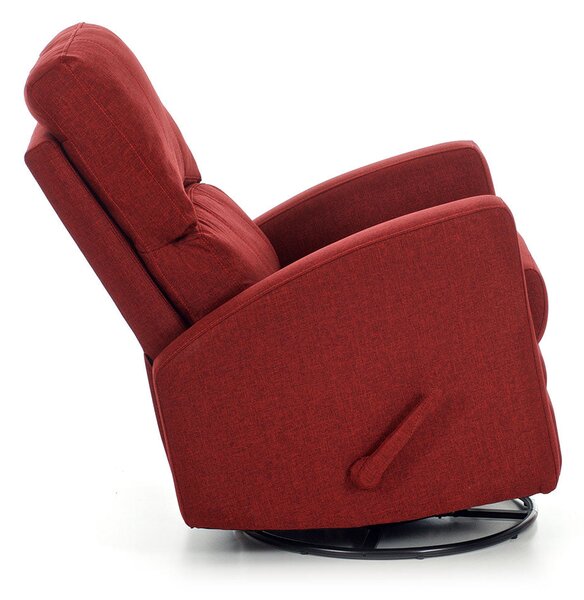 Poltrona Relax da Allattamento Reclinabile Manuale in Tessuto Mamy Rossa