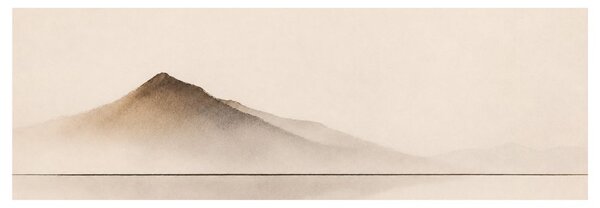 Quadro su tela – Silhouette tranquilla di montagne