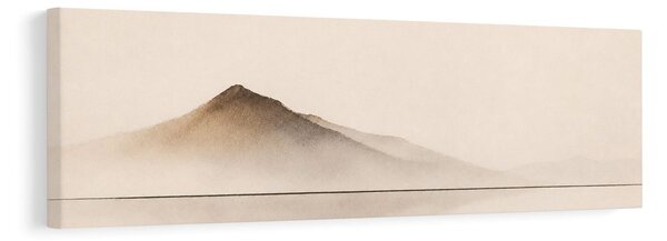 Quadro su tela – Silhouette tranquilla di montagne