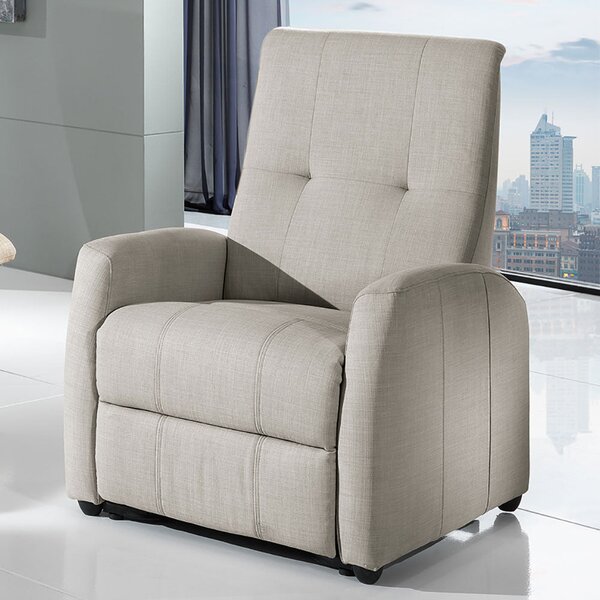 Poltrona Alzapersona Elettrica 1 Motore in Tessuto Moja Elizabeth Grigio Light