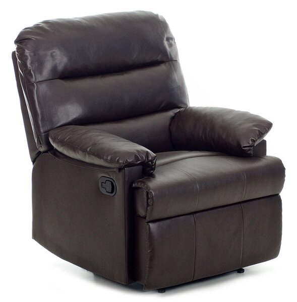 Poltrona Relax Reclinabile Manuale in Similpelle Mara Marrone