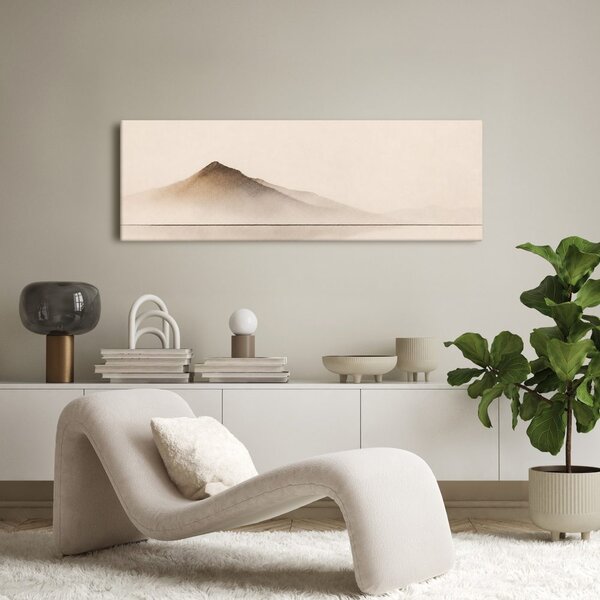 Quadro su tela – Silhouette tranquilla di montagne