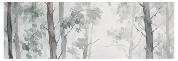 Quadro su tela – Bosco silenzioso nella nebbia