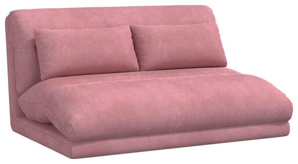 VidaXL Poltrona reclinabile in velluto rosa