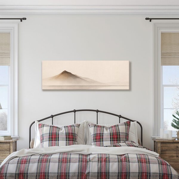 Quadro su tela – Silhouette tranquilla di montagne