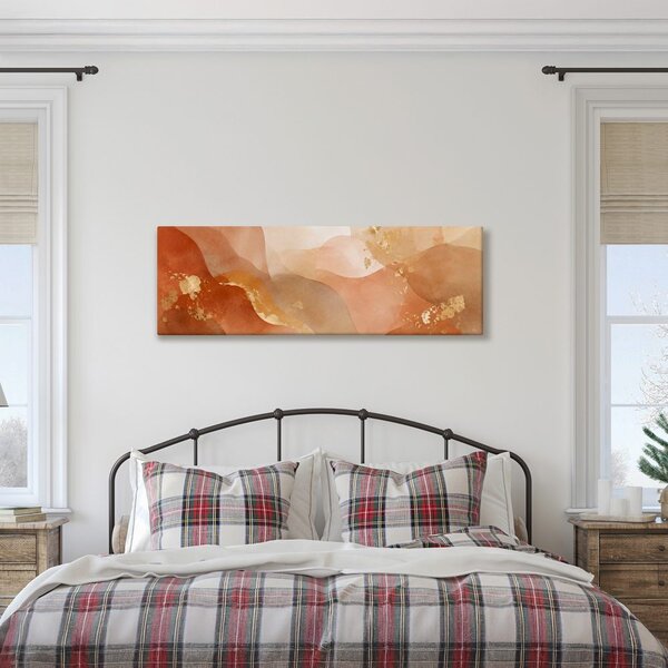 Quadro su tela – Curve stratificate nella palette beige