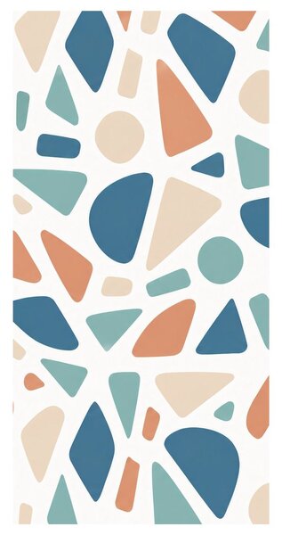 Quadro su tela – Mosaico geometrico nei toni pastello