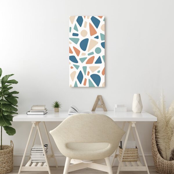 Quadro su tela – Mosaico geometrico nei toni pastello
