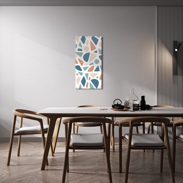 Quadro su tela – Mosaico geometrico nei toni pastello