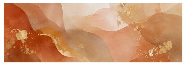 Quadro su tela – Curve stratificate nella palette beige