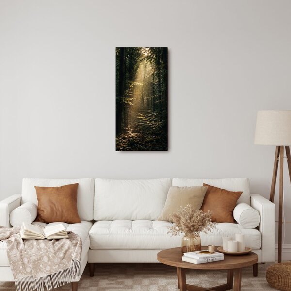 Quadro su tela – Bosco silenzioso nella luce del mattino