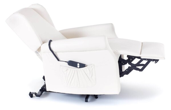 Poltrona Alzapersona Elettrica 1 Motore in Similpelle Margaret Marrone