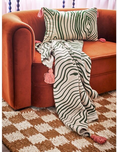 Coperta in misto cotone 130x160 cm Woodsby – Bloomingville