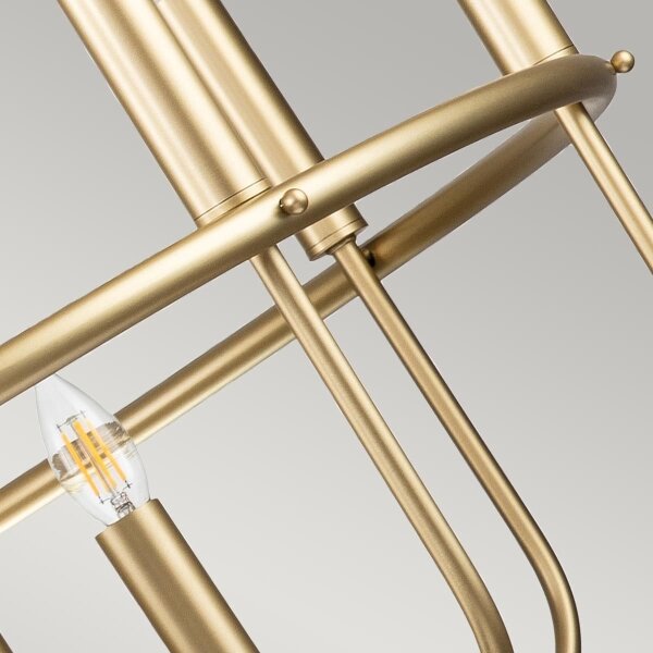 Kichler KL-CAPITOL-HILL12-PNBR-Lampadario a catena. CAPITOL HILL 12xE14/40W/230V oro