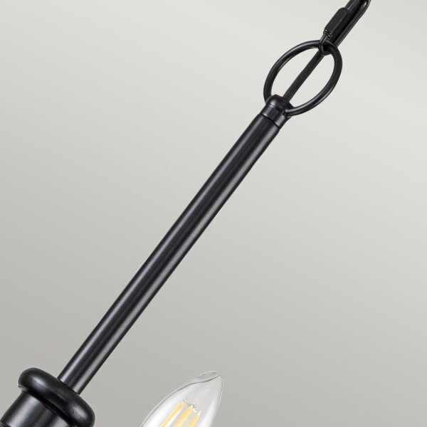 Kichler KL-CAPITOL-HILL12-BLK-Lampadario a catena CAPITOL HILL 12xE14/40W/230V nero