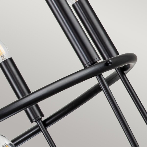 Kichler KL-CAPITOL-HILL12-BLK-Lampadario a catena CAPITOL HILL 12xE14/40W/230V nero