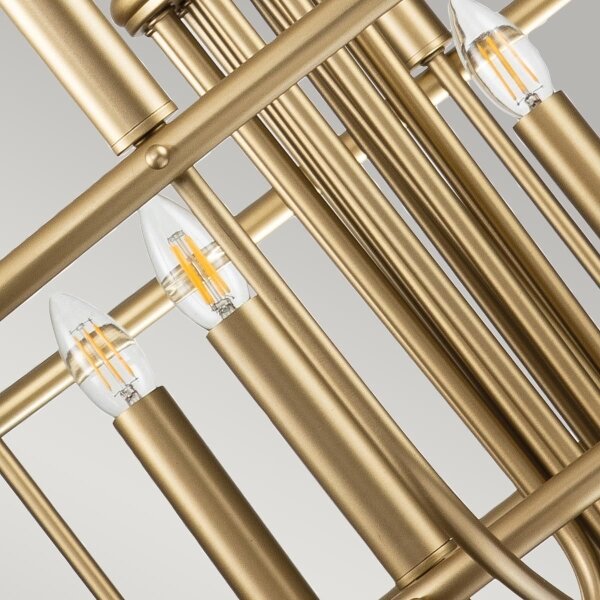 Kichler KL-CAPITOL-HILL12-PNBR-Lampadario a catena. CAPITOL HILL 12xE14/40W/230V oro