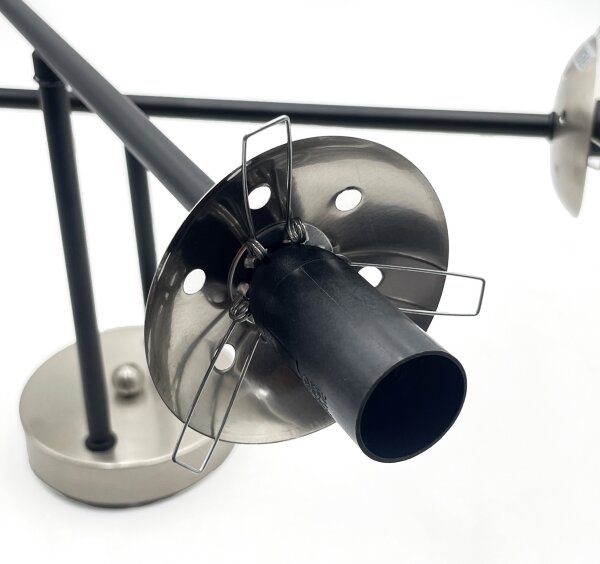 Brilagi - Plafoniera MALIVA 4xE14/15W/230V cromo opaco/fumé