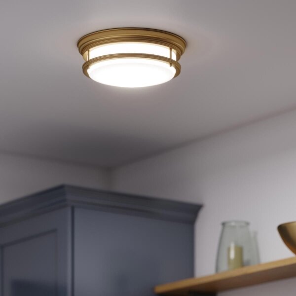 Hinkley HK-HADLEY-F-BR-Bagno. lampada da soffitto HADLEY 3xE27/40W/230V IP44 finitura oro