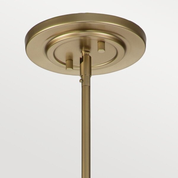 Feiss FE-FUSION-P-L-PNBR - Lampadario su asta FUSION 3xE27/40W/230V dorato