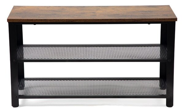 Scarpiera nera in acciaio 80x45x30 cm Arne – Bonami Essentials