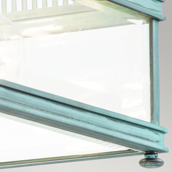 Elstead HOLBORN-F-VDG - Lampada esterna HOLBORN 2xE27/60W/230V IP44 turchese