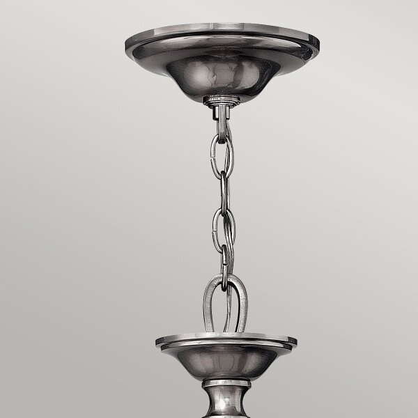 Hinkley HK-SUSSEX5 - Lampadario a sospensione con catena SUSSEX 5xE14/40W/230V, cromo opaco