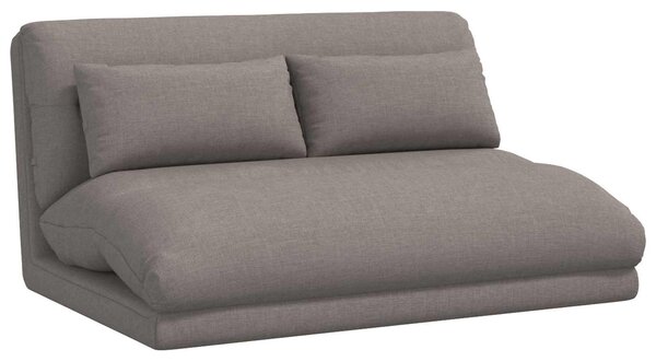 VidaXL Poltrona regolabile in tessuto color taupe