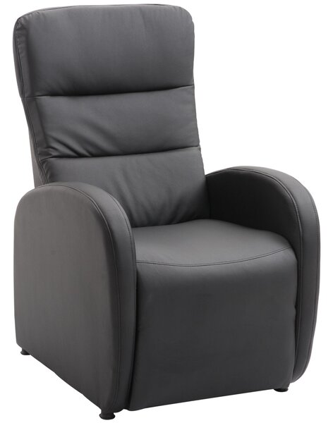 Poltrona Relax Reclinabile con Poggiapiedi Nero