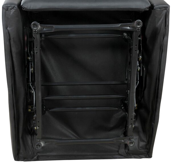 Poltrona Relax Reclinabile Ergonomica in Similpelle 65x92x100 cm Nero