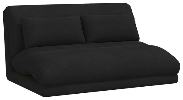 VidaXL Poltrona reclinabile in velluto nero