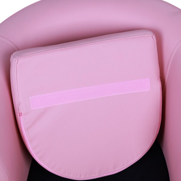 Poltroncina Mini per Bambini con Pouf Poggiapiedi Rosa