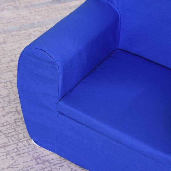 Poltroncina Mini per Bambini 53x35x44,5 cm in Cotone Blu