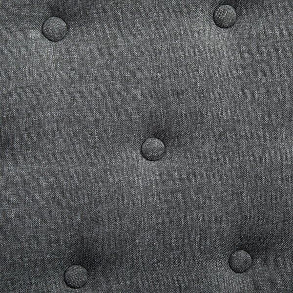 Poltrona Imbottita con Braccioli 73x70x86 cm in Lino Grigia