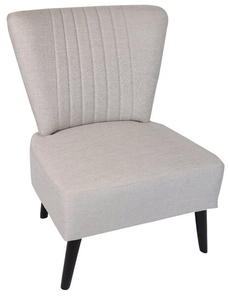 Poltroncina Imbottita in Tessuto Motti Felix Crema