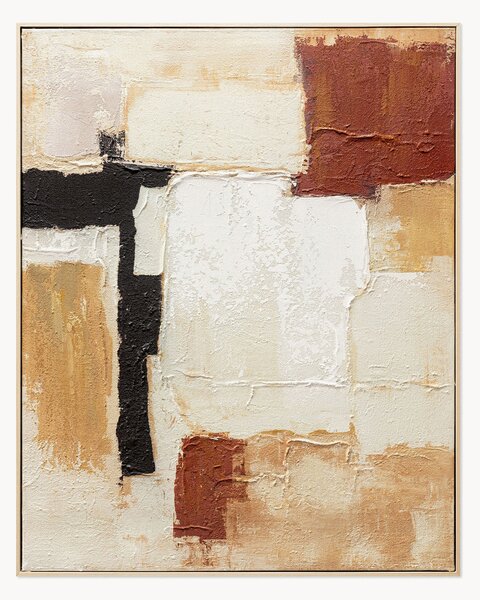 Quadro su tela incorniciato dipinto a mano Cinnamon