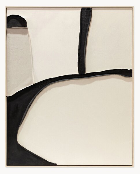 Quadro su tela incorniciato dipinto a mano Art Slipper