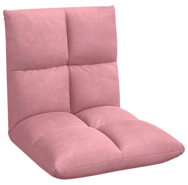 VidaXL Poltrona reclinabile in velluto rosa