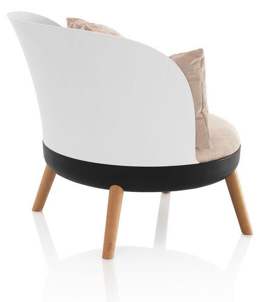 Poltroncina Imbottita 70x81x72 cm in Microfibra Rosa
