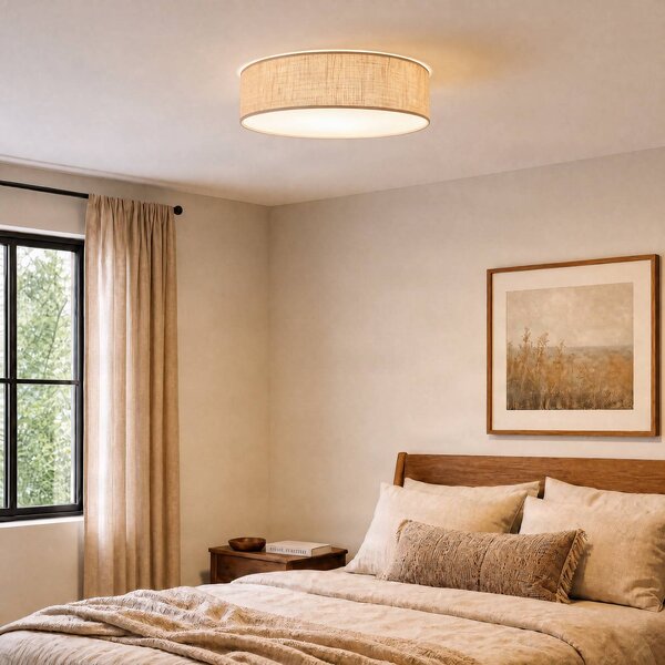 Plafoniera soffitto Marshall Milagro Lighting, dimmerabile, Marrone / Ruggine, Soggiorno / Sala da pranzo, Legno, Moderno, Plafoniera