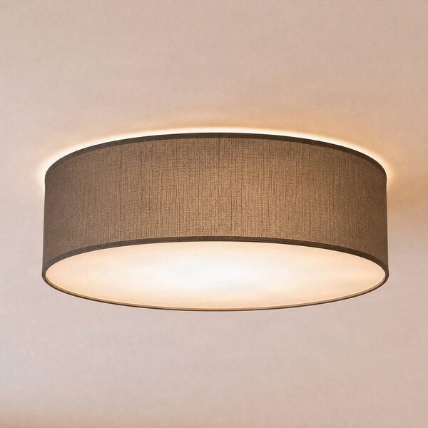 Plafoniera soffitto Marshall Milagro Lighting, dimmerabile, Alluminio / Grigio / Zincato, Soggiorno / Sala da pranzo, Legno, Moderno, Plafoniera