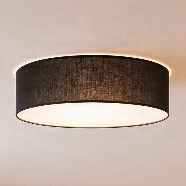 Plafoniera soffitto Marshall Milagro Lighting, dimmerabile, Nero, Soggiorno / Sala da pranzo, Legno, Moderno, Plafoniera