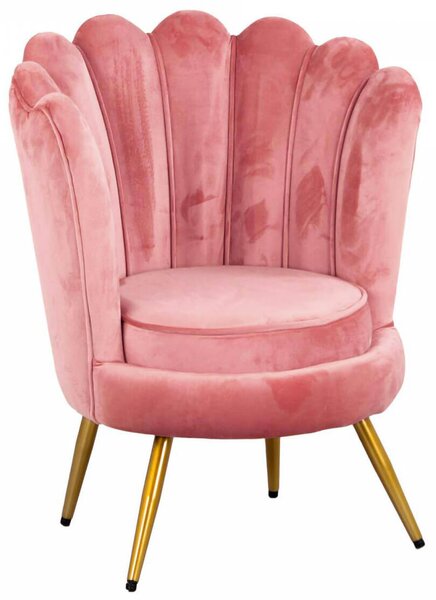 Poltrona 60x80 cm in Velluto Magenta