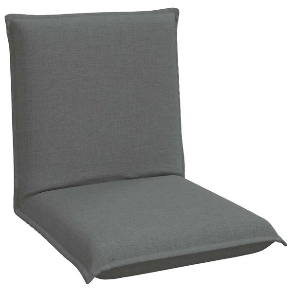 VidaXL Poltrona reclinabile in tessuto grigio scuro