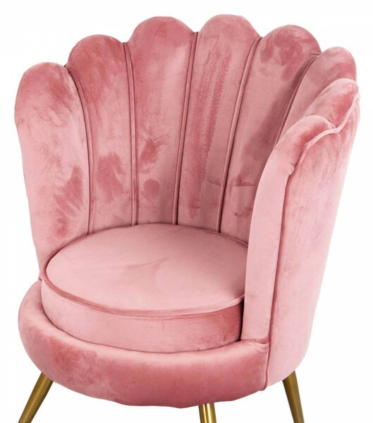 Poltrona 60x80 cm in Velluto Magenta